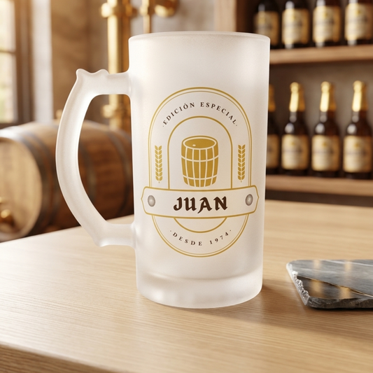 Jarra con nombre y fecha